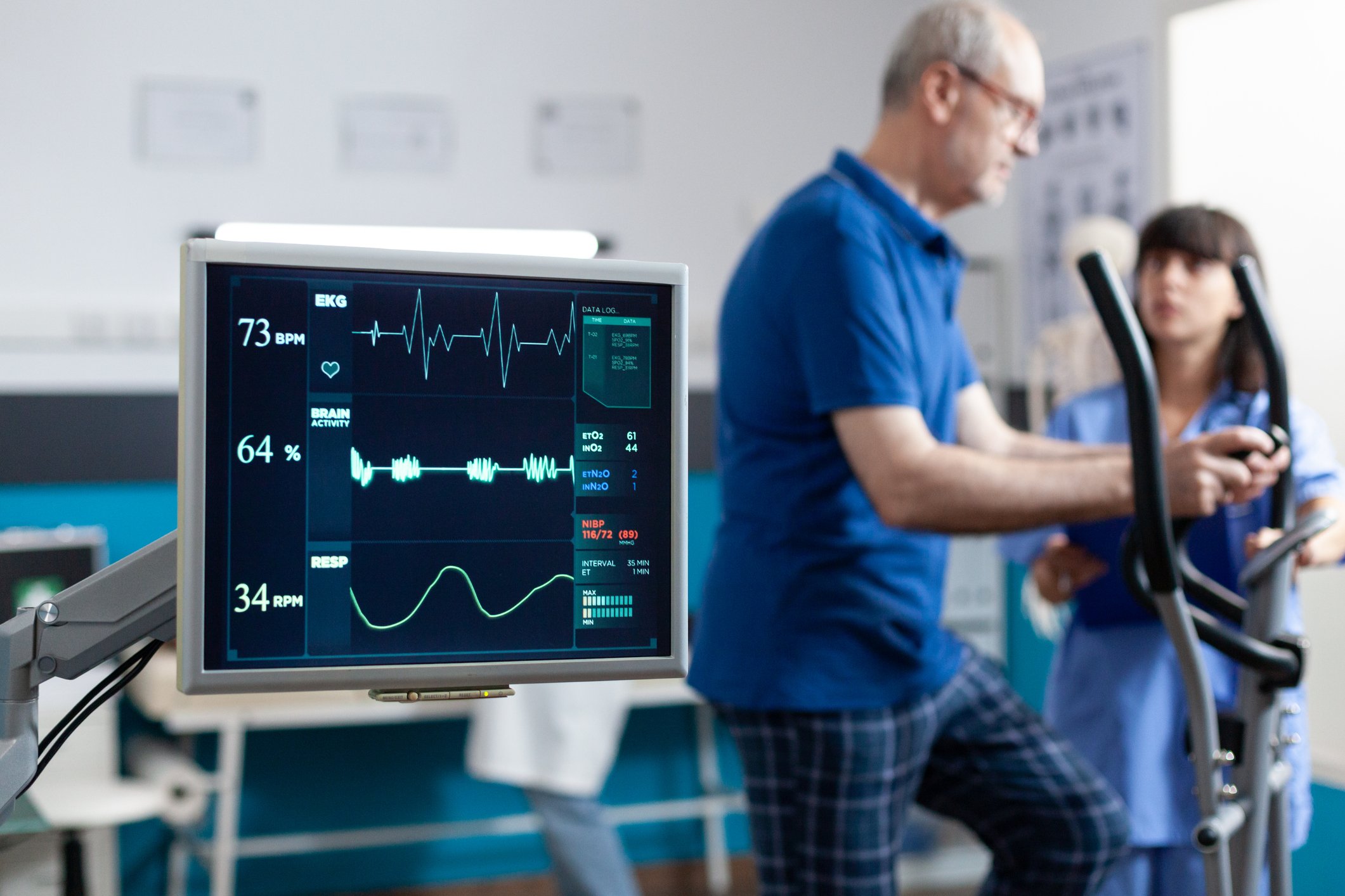 physical therapy for a patient in rehabilitation
