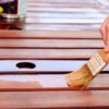 Deck staining