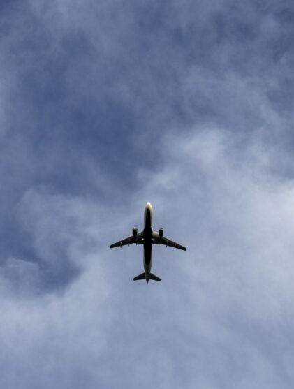 Airplane in the sky