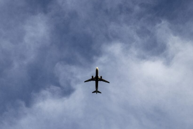 Airplane in the sky