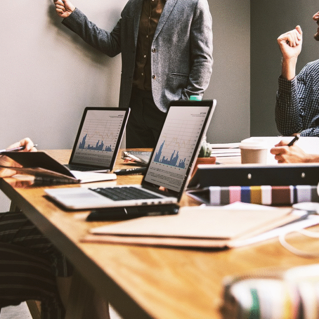 group of people in a meeting