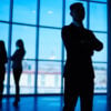 silhouette of leaders