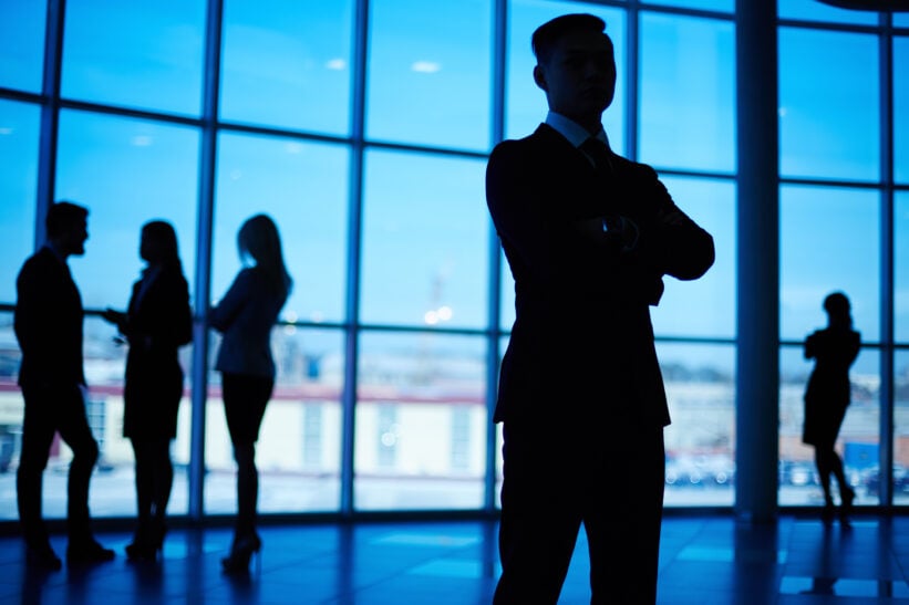 silhouette of leaders
