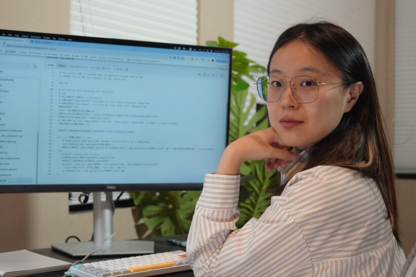woman at computer