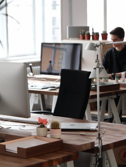 Computer in an office