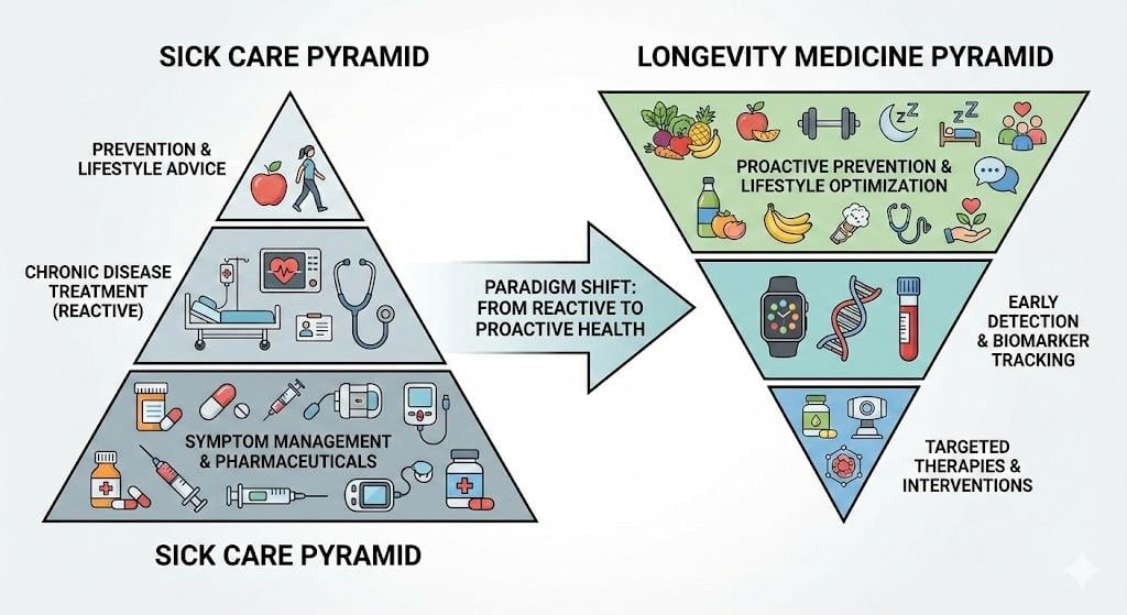 Longevitix Healthcare Pyramid