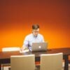 man using a laptop