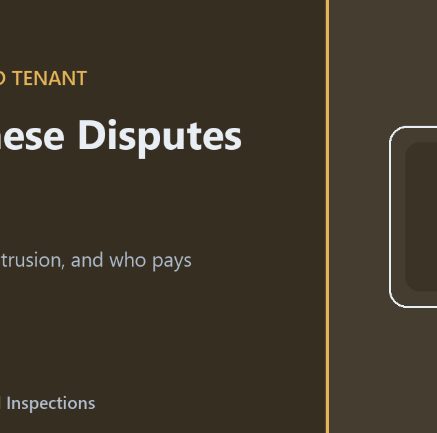 Why Landlord and Tenant Mold Disputes Stall
