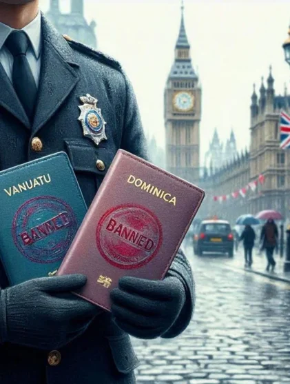 British visa restrictions affecting Dominica and Vanuatu passports